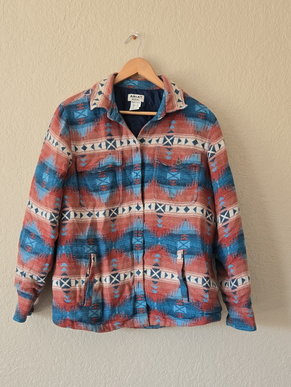 Ariat Women's Aztek Real Shacket Shirt Size XL